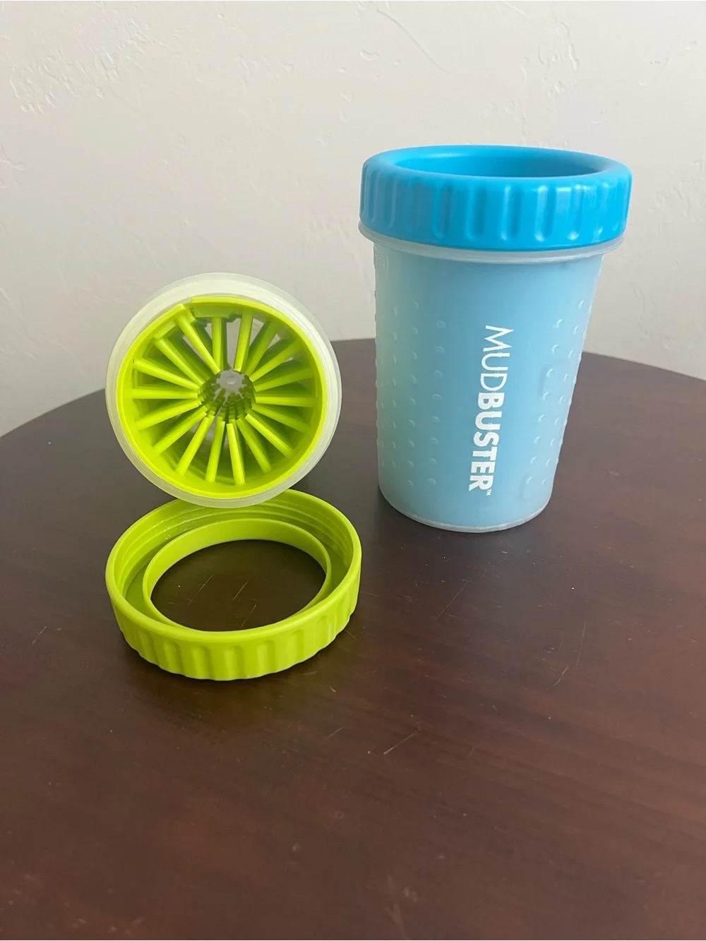 MudBuster Portable Paw Cleaner for Dogs - Blue & Lime